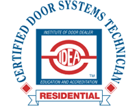 IDEA Certified Residential Door Systems Technician logo