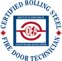Certified Rolling Steel Fire Door Technician Certification Logo